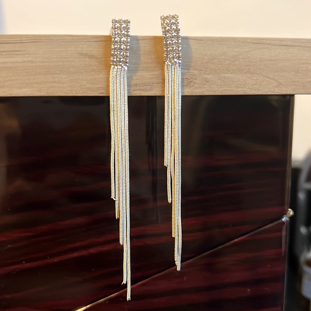 Silver Tassel Earrings